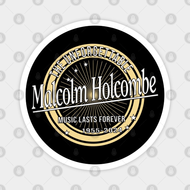 Malcolm Holcombe 1955 2024 Music D36 Magnet by Onlymusicians